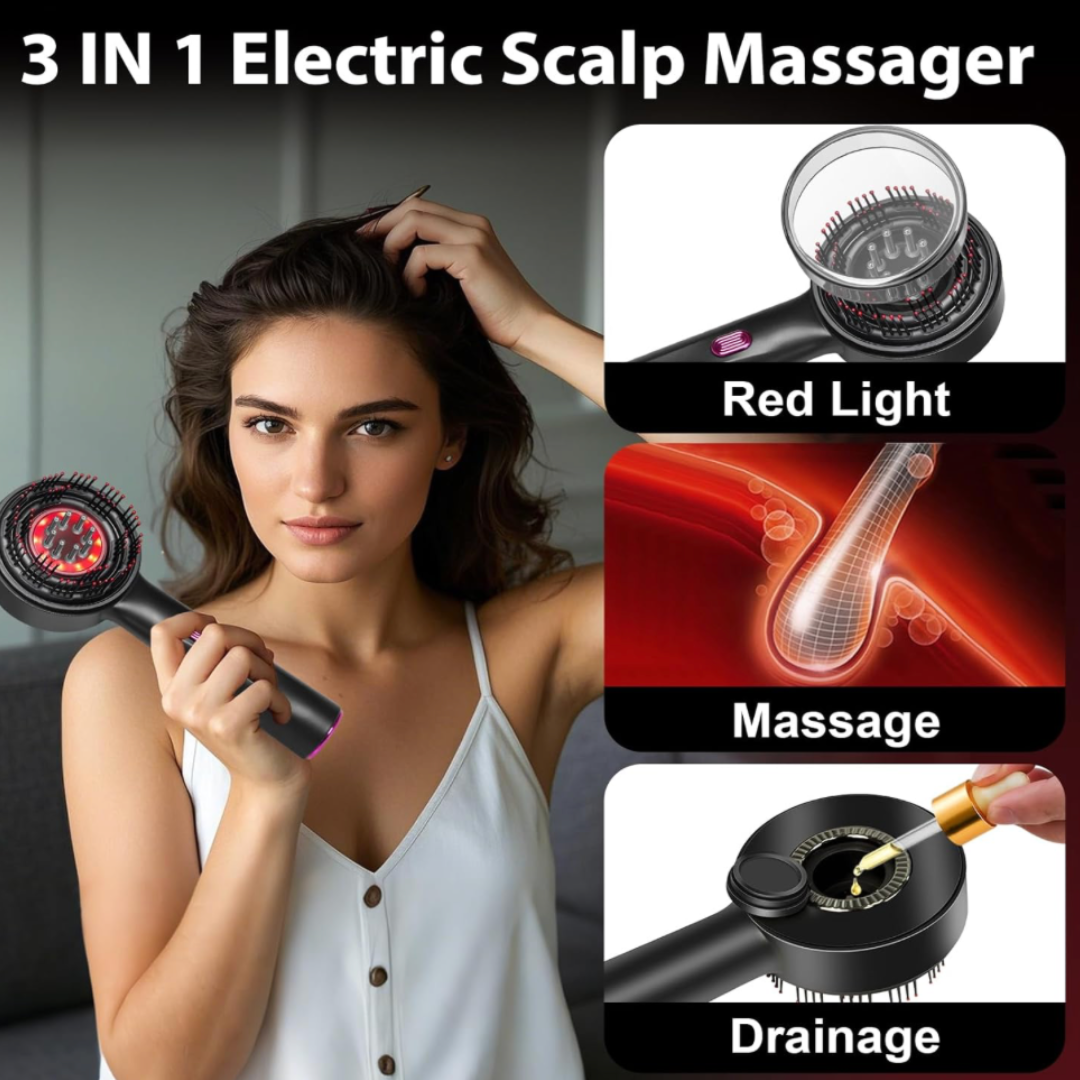 Peine Masajeador con Guía Líquida