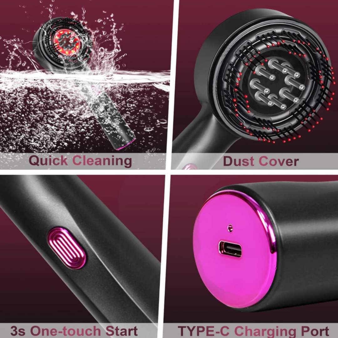 Peine Masajeador con Guía Líquida